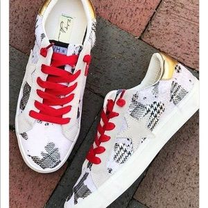 Vintage Havana Houndstooth multi pattern sneakers